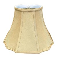 Royal Designs, Inc. Flare Bottom Outside Corner Scallop Lamp Shade, Bs-701-14Agl, Antique Gold, 8 X 14 X 11