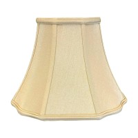 Royal Designs, Inc. Flare Bottom Outside Corner Scallop Lamp Shade, Bs-701-14Agl, Antique Gold, 8 X 14 X 11