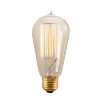 Bulbrite Nos60-1910 60-Watt Incandescent Nostalgic 1910 Thread A19 With Medium Base, Antique (4 Pack)