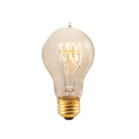 Bulbrite Nos60-Victor 60-Watt Incandescent Nostalgic Victor Loop A19 With Medium Base, Antique (6 Pack)