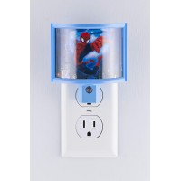 Jasco Marvel Ultimate Spider-Man Light-Sensing Led Night Light, Red/Blue, 13377