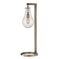 Teardrop 29'' High 1-Light Table Lamp - Antique Brass