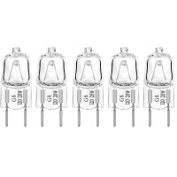 5Pack - Lse Lighting G8 20W Short 33Mm Halogen Bulb Jcd Bi-Pin Light 20 Watt 120 Volt