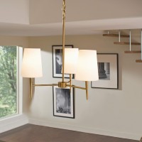 Sea Gull Lighting 3140403-848 Driscoll Three Light Chandelier, Satin Bronze Finish