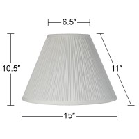 From the Springcrest Collection lamp shade brand this pleated lamp shade offers a bright update for your favorite lamp The design features a mushroom pleat pattern and comes in a white fabric Its a classic look for traditional and transitional style lamp 