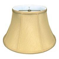 Royal Designs Shallow Drum Bell Billiotte Lamp Shade, Antique Gold, 13 X 19 X 11.26 (Bs-711-19Agl)