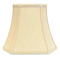 Royal Designs Square Cut Corner Bell Lamp Shade, Antique Gold, 5 X 10 X 8.75