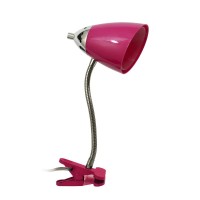 Limelights Ld2001Pnk Flossy Flexible Gooseneck Desk Lamp Clip Light Pink