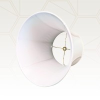 Royal Designs Modified Bell Lamp Shade, White, 10.5 X 17 X 13.5