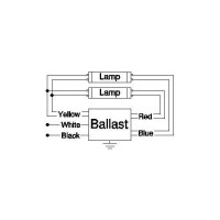 Robertson 3P20159 Psb296T12Homv Fluorescent Eballast For 2 F96T12/Ho Linear Lamps, Program Start, 120-277Vac, 50-60Hz, Normal Ballast Factor, Hpf, (Successor To Rsd296T12Homvip)