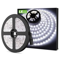 Le 12V Led Strip Light, Flexible, Smd 2835, 164Ft Tape Light For Home, Kitchen, Party, Christmas And More, Non-Waterproof, Daylight White(Not Include Power Adapter)