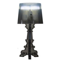 Crystal Clear Bedroom Table Lights Kartell Bourgie Ghost Contemporary Reading Table Lamp Study Room Desk Lights (Black)