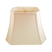 Royal Designs Rectangle Cut Corner Lamp Shade, Eggshell, (4 X 6) X (7 X 10) X 8.25