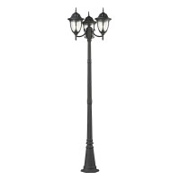 Central Square 91'' High 3-Light Outdoor Post Light - Textured Matte Black