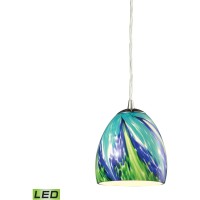 Elk Lighting 314451Tb-Led Pendant Light, Satin Nickel,6W X 7H