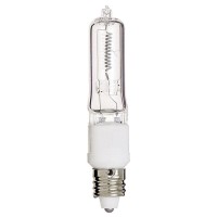 Satco S3157 120V 75-Watt T4 E11 Base Light Bulb, Clear (12 Pack)