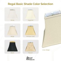 Royal Designs Square Bell Basic Lamp Shade, Beige, 8 X 16 X 12.5