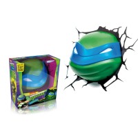 3D Light Fx Plastic Teenage Mutant Ninja Turtle Leonardo Light, Green/Blue