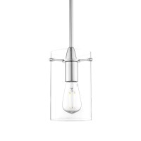 Linea Di Liara Effimero Modern Chrome Pendant Light Fixtures Over Kitchen Island Sink Lighting Ceiling Hanging Farmhouse Metal Industrial Mini Pendant Lighting Medium Clear Glass Shade