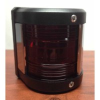 Pactrade Marine Boat Pontoon Led Navigation Light Black Abs Plastic Housing Boats Up To 12M Waterproof Ip:66 Surface Mount 2Nm (Red Port)