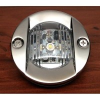 Pactrade Marine Boat 3 Inches Round Transom Interior Light Led Stern Anchor Light Stainless Steel Splashproof Flush Mount For Fishing Boat Pontoon Kayak