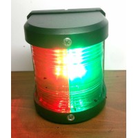 Pactrade Marine Boat Pontoon Led Navigation Light Black Abs Plastic Housing Boats Up To 12M Waterproof Ip:66 Surface Mount 2Nm (Combo Green And Red Bow)