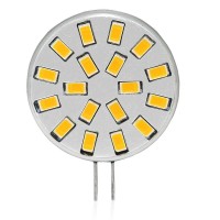 Have you ever complained about you high heat under cabinet uses halogen bulb Now our upgrade G4 light bulb may be your final answer Our disc type G4 light bulb adopted with 18 pcs 5730 super brightness SMD LEDs at 2800k color temperature Its lumen is 270l