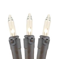 Novelty Lights 50Ft 100 Light Brown Christmas Lights Lights With Brown Cord Ul Listed For Indooroutdoor Use Snap Lock Socket