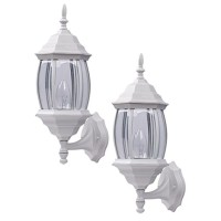 Canarm Iol73Twh Outdoor Lantern Twin Pack, White