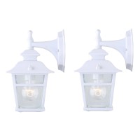 Canarm Iol183Twh-C Fieldhouse Outdoor Lantern Twin Pack, White