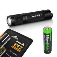 Fenix E12 Cree Xp-E2 130 Lumen Led Flashlight With Edisonbright Aa Alkaline Battery. Upgraded From E11