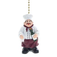 Jolly Fat Italian/French Chef Fan Pull Decorative Light Chain By Clementine Designs