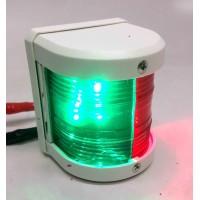 Pactrade Marine Boat Red & Green Bow Led Navigation Light Waterproof 2 Nautical Miles