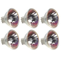 Eiko Enx Dichroic Reflector Light Bulb (Pack Of 6), 82V, 360 Watts, 4.39 Amps, Gy5.3 Base, Mr16 Bulb, Cc-8 Filament, 1.75