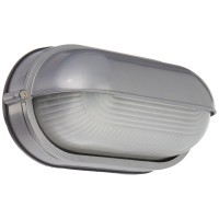 Nauticus Wet Location Bulkhead Satin Finish Frosted Glass Shade