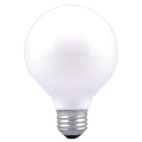 Double Life 25W Globe Light Bulbs, White, 3-Pack-Sylvania