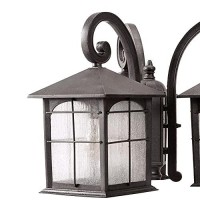 Home Decorators Collection Brimfield 3-Head Aged Iron Outdoor Post Light