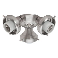 Hunter Fan Company 99136 Hunter Traditional Three-Light Fitter, Brushed Nickel