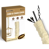 Royal Designs Inc Cc9Eg Cord Chain Cover 4 Silktype Fabric Touch Fastener Eggshell