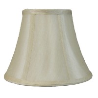 Urbanest Softback Bell Lampshade, Faux Silk, 5-Inch By 9-Inch By 7-Inch, Cream, Spider-Fitter