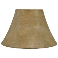 Urbanest Softback Bell Lampshade Faux Leather 16Inch Bottom Diameter 9Inch Height Spider Fitter