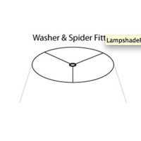 Urbanest Softback Bell Lampshade Faux Leather 16Inch Bottom Diameter 9Inch Height Spider Fitter