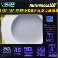 Feit 50 Watt Replacement Soft White 4 Inch Dimmable Retrofit Kit