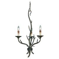 Vaxcel H0071 Monterey 3 Light Chandelier, Autumn Patina Finish