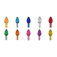 Ceramic Christmas Tree Plastic Light Up Twist/Bulbs Medium Assorted Colors Replacement Tree Bulbs For A Ceramic Tree