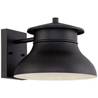 Danbury Modern Industrial Outdoor Wall Sconce Fixture Led Painted Black Dark Sky 7 1/2