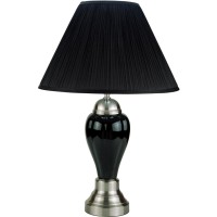 Place this in any room to give the room a classic style This lamp blends in perfectly with different rooms especially to vintage contemporary modern andor basic Let this classic modern black ceramic lamp bring the brightness in youFeatures Bold color with