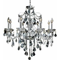 2015 St Francis Collection Hanging Fixture D26in H23in Lt8 Chrome Finish Royal Cut Crystals Reminiscent of classic chandeliers the St Francis series brings the past to life in todays homes with stunning crystal pendalogues and crystal bobeches on Gold or 