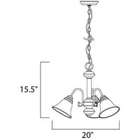 Maxim Malaga-Three Light Chandelier In Transitional Style-20 Inches Wide By 15.5 Inches High-Satin Nickel Finish