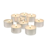 Stonebriar Long Burning Tea Light Candles, 6 To 7 Hour Extended Burn Time, White, Unscented, Bulk 200-Pack (Sm-Tl200)